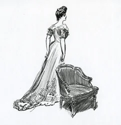 Ein Gibson-Mädchen, um 1902